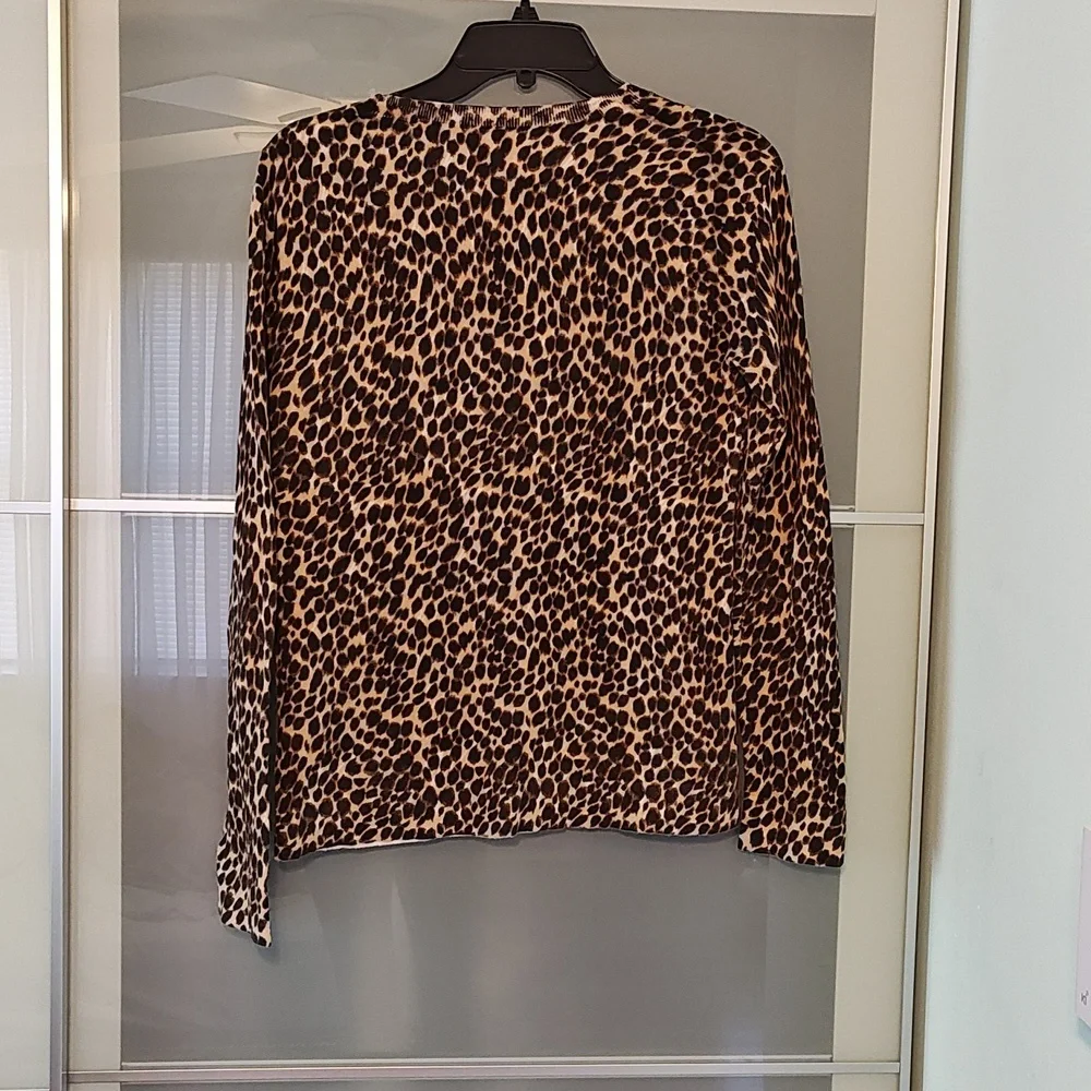 J.crew animal print sweater